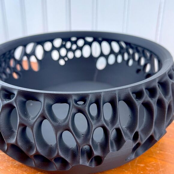 "Virus" Catch-All Bowl, Modern Decorative Bowl, Unique Hole Design - Picture 5 of 10